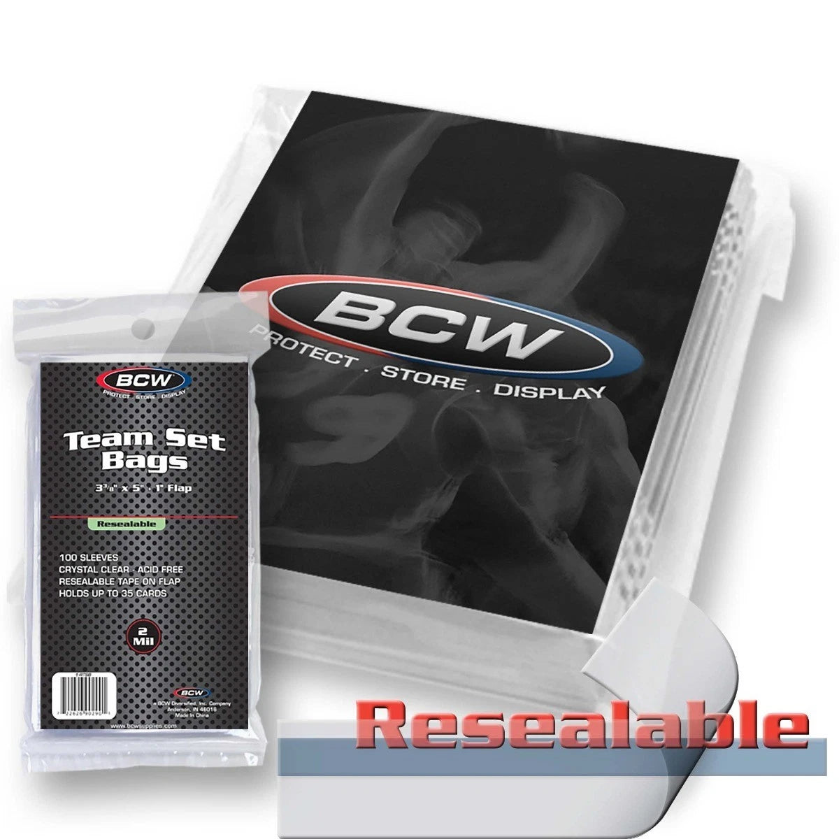 BCW Team Set Bags Resealable Sleeves