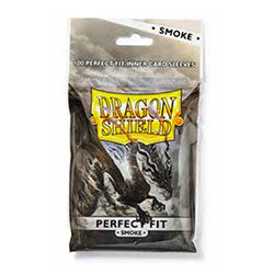 Dragon Shield Sleeves: Perfect Fit Standard- Clear/Smoke (100 ct.)