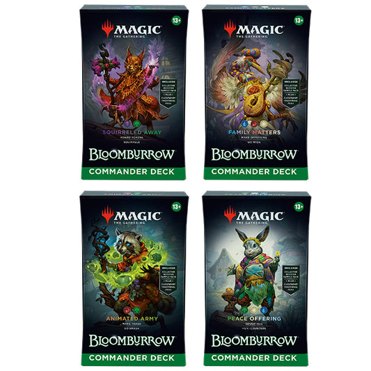 Magic The Gathering: Bloomburrow Commander Deck [Set of 4]