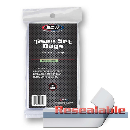 BCW Team Set Bags Resealable Sleeves
